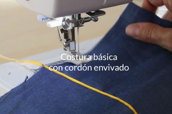 video tutorial costura basica con cordon envivado