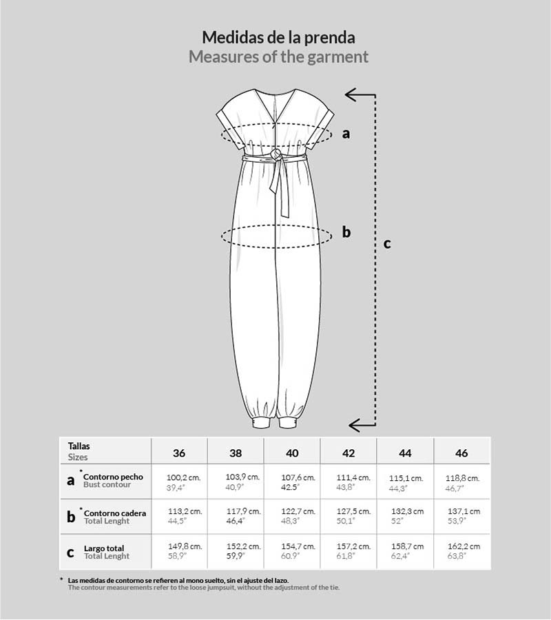 medidas patrón de costura mono titi